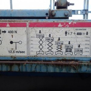 foto 4x4 platform load 12m/1.2t diesel Genie GSTM 3384